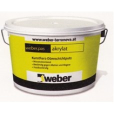 Декоративная штукатурка Акриловая Weber.pas akrylat Шуба 1,5mm, 25кг